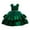 Green, variant on TBWNWG Girls Birthday Party Dress with Beaded Bow and Puff Sleeves Elegant Cake Tutu Gown for,Sizes 6-7 Years