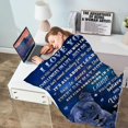 thumbnail image 5 of to My Son Blanket from Mom, Lion Blanket for My Son, Son Gifts from Mom, Gifts for Son, Son from Mom, Son Birthday Christmas Idea Gifts, Mom to Son Super Soft Flannel Throw Blanket 50"x 60", 5 of 6