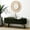 Green, variant on Oval Storage Ottoman Bench | Used as Footstool or Seat for Home Decoration | Handmade with Pleated Fabric and Rubber Wood Legs | Solves Storage and Seating Needs