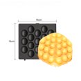 thumbnail image 3 of Labymos Plaques à Gaufres 14*14 cm Noir Style B pour Gaufrier Type3003, 3 of 8