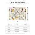 thumbnail image 2 of Throw Blanket for Couch, Floral Bicycle Wedding Theme Super Soft Fuzzy Comfy Warm Throw Blanket, Cuteness Lightweight Cozy Plush Flannel Blanket & Throws for Sofa and Bed All Season, 2 of 5