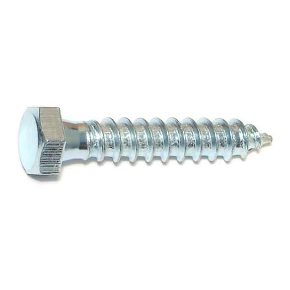 3/8" x 2" Zinc Plated Grade 2 / A307 Steel Hex Head Lag Screws HLSHS-396