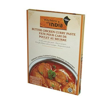 Kitchens of India Paste for Butter Chicken Curry, 3.5-Ounce Boxes (Pack of
