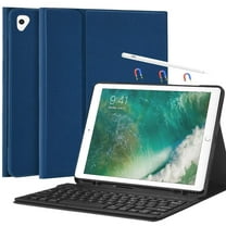 XZAMB Keyboard Case Compatible with iPad Pro 12.9 Inch (2015/2017 Model, 1st/2nd Generation), Smart  Tablet Cover with Pencil Holder, Detachable Wireless Keyboard