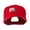 Red, variant on USA State Flower Michigan Apple Blossom Embroidered Cap - Red OSFM
