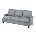 thumbnail image 6 of 3 Piece Living Room Sofa Set, 3-Seat Sofa Couch and Loveseat & Armchair Set, Sectional Sofas Couch, Gourd Shapes Wood Legs Couches Sets for Living Room/Apartment, Gray, 6 of 9