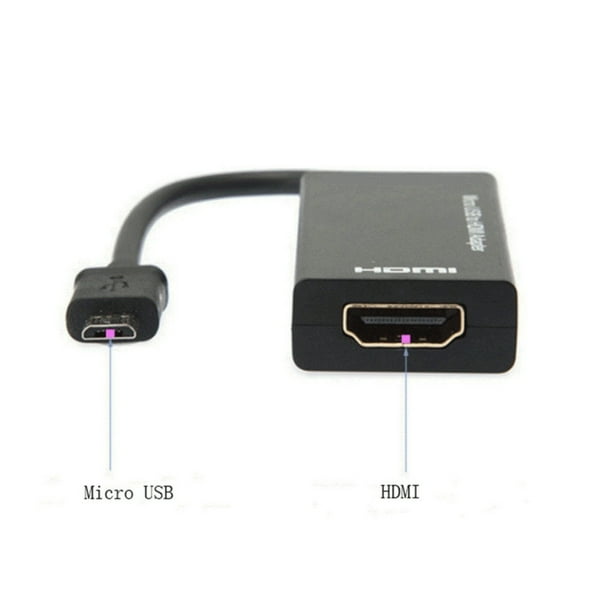 Sweetcandy Micro Usb To Hdmi Adapter 1080p Mhl Micro Usb Male To Hdmi Female Adapter Cable Connector For Android Smartphone Tablet Walmart Com Walmart Com
