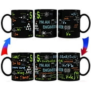 Kware - Engineer/Math Mug - Heat Sensitive Color Changing Coffee Mug 12oz for Birthday, Graduation or Special day gift idea (Regular Box)