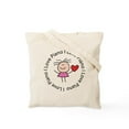 thumbnail image 2 of CafePress - Cute I Love Piano Tote Bag - Unisex Canvas Tote Bag, Beige, 1-Piece, 2 of 8
