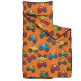 thumbnail image 2 of Monster Cartoon Truck Orange Pattern Teens Toddler Nap Mat with Pillow, Sleeping Mat Bag for Preschool Daycare 51"x22", 2 of 6