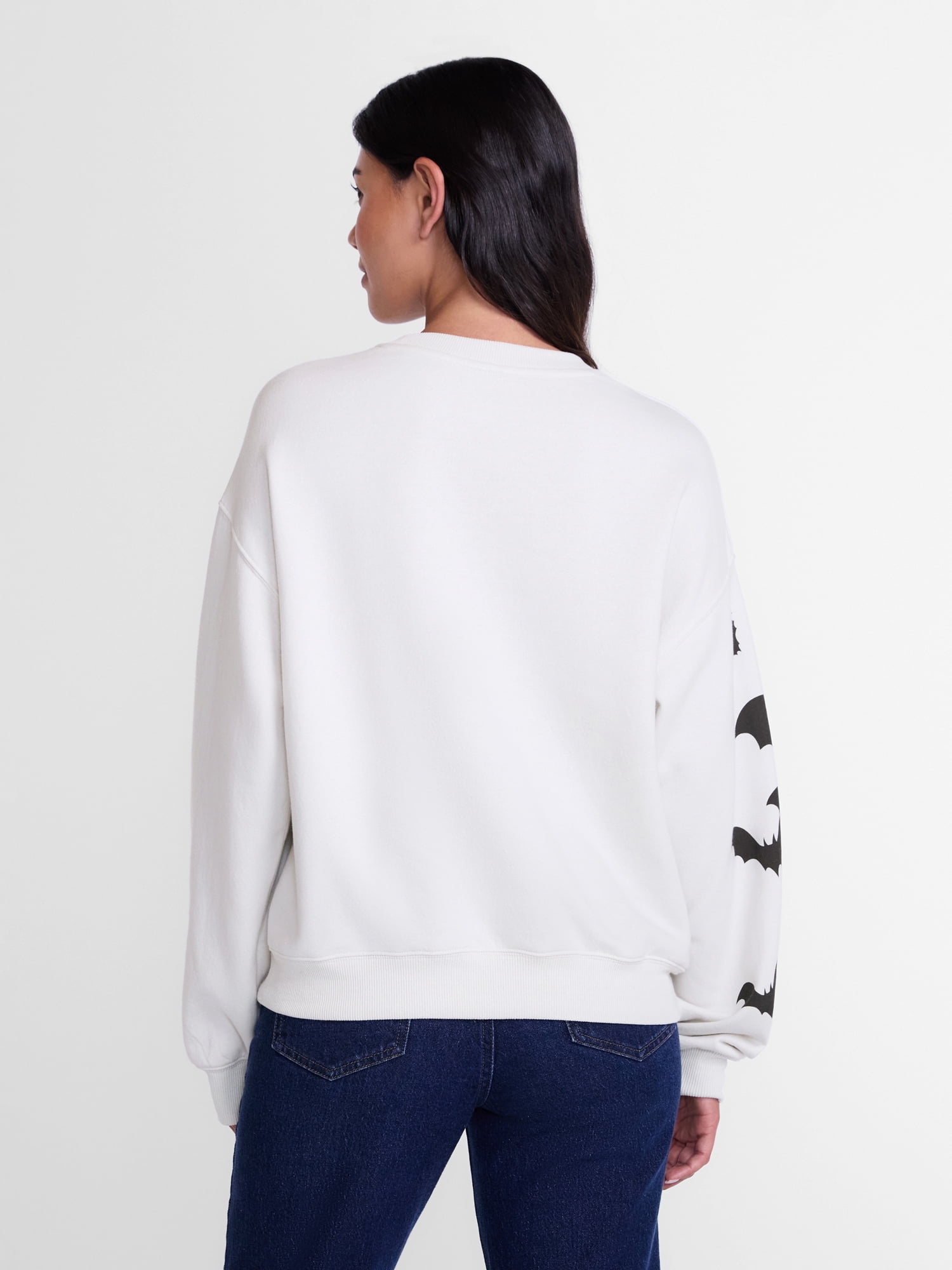 Disney Mickey Mouse Women's Halloween Graphic Sweatshirt with Long Sleeves, Sizes XXS-XXL