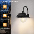 thumbnail image 4 of Auzev Solar Barn Lights Outdoor Solar Wall Mount Lights with 3 Lighting Modes & Motion Sensing, Waterproof Outdoor Solar Shed Light for Barn, Shed, Chicken coop, Patio 1 Pack, 4 of 9