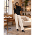 thumbnail image 5 of SOMER Sweaters for Women Casual Turtleneck Long Sleeve Loose Knit Pullover Sweater Fall Winter Clothes, 5 of 7
