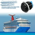 thumbnail image 2 of Unique Bargains 19mm Car Waterproof Push Button Switch Metal Round Start Button SPST 1NO AC 250V Black, 2 of 7
