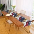 thumbnail image 2 of Yayeee Table Runner 90 inches Long for Home Kitchen Rectangle Dining Table Holiday Party Decoration, American Eagle Pattern, 2 of 7