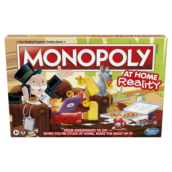 Monopoly Game: At Home Reality Edition Family Board Game