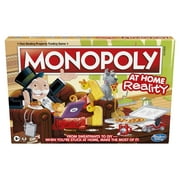 Monopoly Game: At Home Reality Edition Family Board Game