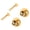 Mushroom head golden, variant on 2pack Easyly Install Rusts Resistant Strap Buttons Locking Pegs Bass Lock for Guitar and Ukulele