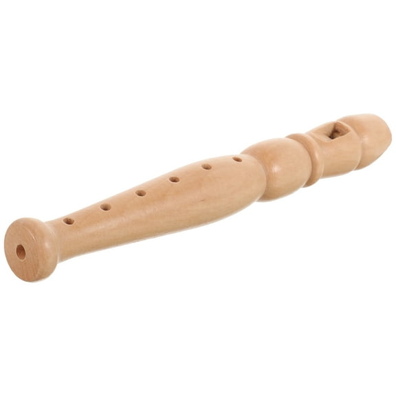 LULULION Kids Flute Wood Flute Khaki 1Pcs