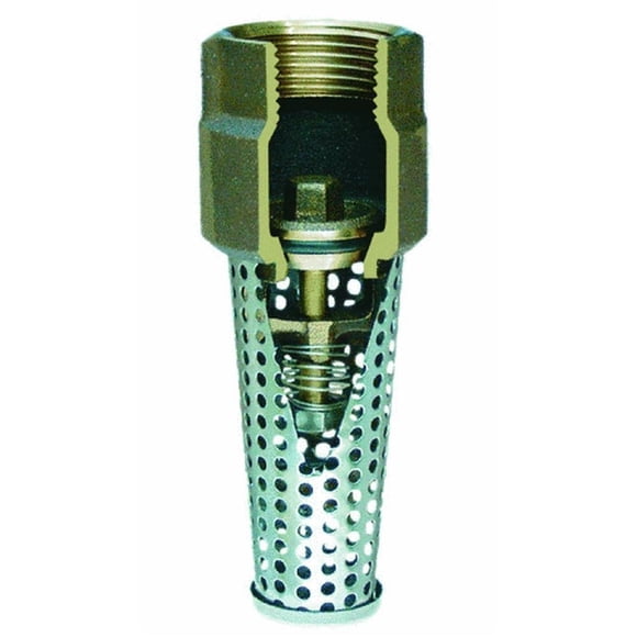 Válvula de Pie Simmons 1-1/4" Cuerpo de Bronce con Silicio