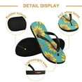 thumbnail image 3 of Unisex Comfort Flip Flops Summer Thong Sandals Non Slip Soles Flip Flop for Beach, Pool, and Daily Wear Yellow Sunflowers Pattern XS, 3 of 8