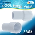 thumbnail image 2 of U.S. Pool Supply 1-1/4" Pool Hose Cuff, 2 Pack - Swimming Pool Replacement Cuff for Spiral-Wound Vacuum Hoses - Threaded Cuff, Durable ABS Plastic, Repair Hose Ends, Connect Vacuum Head, 2 of 5