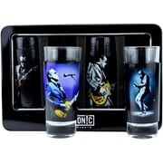 Joe Bonamassa 4-Piece Shot Glass Set Lithos Collection 1 & 2 by Iconic
