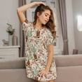 thumbnail image 3 of Naloa Floral Cowboy Boots Print Women Nightgowns,Womens Loungewear,Short Sleeve Sleepwear,Comfy Ladies Nightdress, 3 of 6