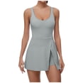 thumbnail image 2 of Babysbule Combinaison pour Femmes Mode Été Combinaison de Course pour Femmes Tenues Amples Solides Exercice Gym Yoga Shorts de Course, 2 of 9