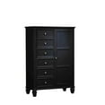 thumbnail image 5 of Sandy Beach Door Chest with Concealed Storage Black, 5 of 6