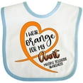 thumbnail image 3 of Inktastic I Wear Orange for My Aunt Multiple Sclerosis Awareness Boys or Girls Baby Bib, 3 of 4