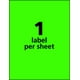 thumbnail image 5 of Etiquetas de envío Avery Neon para impresoras láser, 100 verdes, 5 of 8