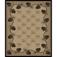 thumbnail image 1 of Mayberry Rug LK7261 5X8 5 ft. 3 in. x 7 ft. 7 in. Lodge King Pine Bluff Area Rug, Beige, 1 of 1