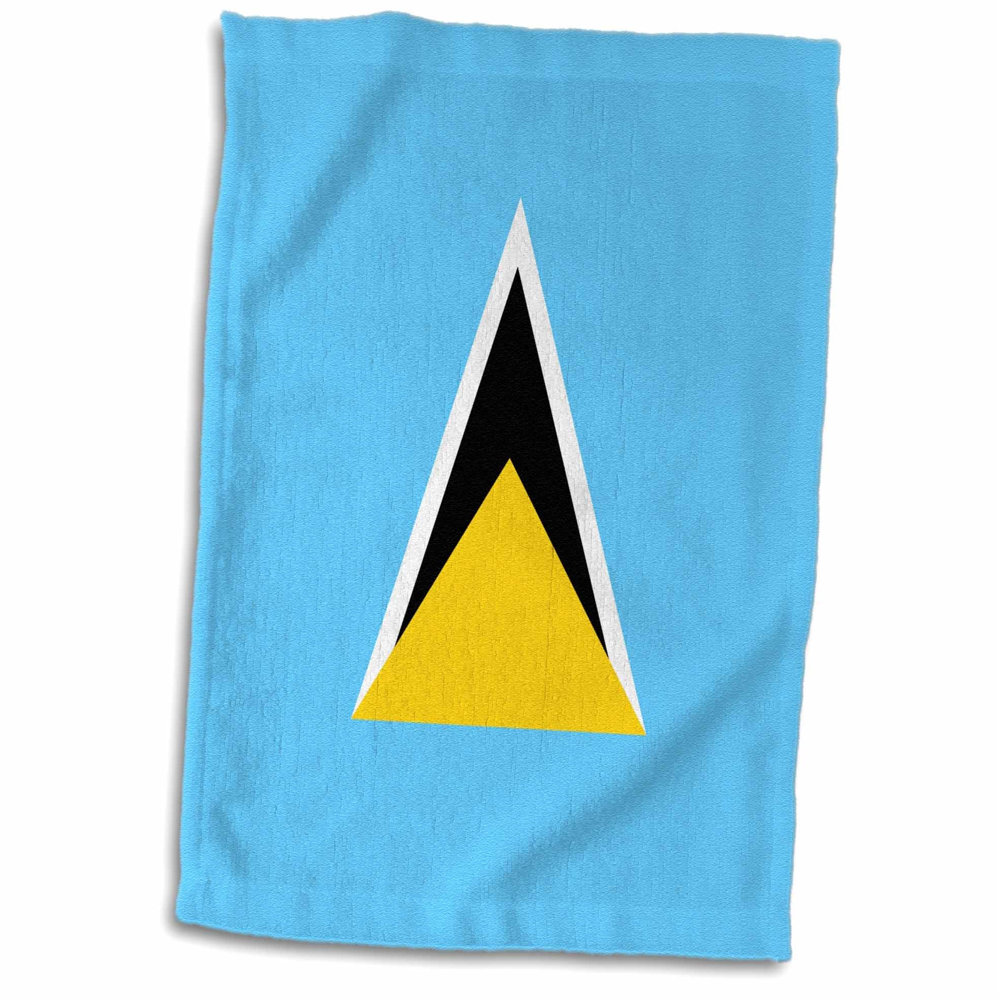 3dRose Flag of Saint Lucia Caribbean island St Lucian light cerulean