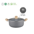 thumbnail image 3 of HUDSON BEST KITCHENWARE | Olla De Cocina Con Revestimiento De Granito Antiadherente Y Tapa De Vidrio Temolado Con Valvula De Vapor 20cm (2.6-Qt), 3 of 5