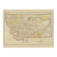 thumbnail image 6 of HISTORIX 1897 Map of Montana State Vintage Poster Wall Art Print, 18 x 24 Inch, 6 of 8