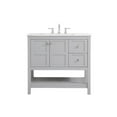 thumbnail image 3 of 36 inch Single Bathroom Vanity in Gray, 3 of 8