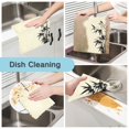 thumbnail image 2 of Ink Wash Painting 6 Pack Kitchen Cleaning Cloths 11'' x 11'', Super Absorbent, Soft Double Layer Plush for Dish and Surface Cleaning, 2 of 9