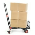thumbnail image 3 of DJZ Folding Hand Truck 330lbs Heavy Duty Collapsible Cart Portable Dolly with Retractable Handle _Red, 3 of 13