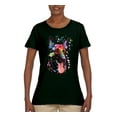 thumbnail image 2 of Wild Bobby Dean Russo German Shepherd Dog Lover Women Graphic Tee, Forest Green, Medium, 2 of 5