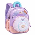 thumbnail image 4 of Weebloom School Backpack For Kids Boys Girls Cute Cartoon Bear Backpack For Toddlers Ergonomic Design Bookbag Preschool Kindergarten Purple, 4 of 4
