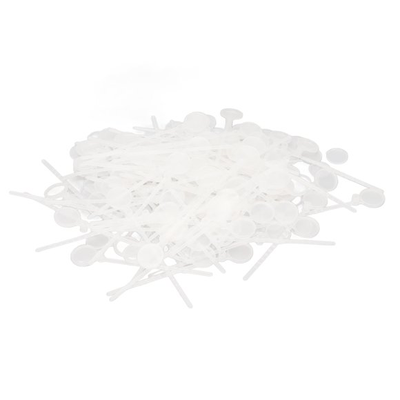 100 Uds. Bandas para patas de aves de corral, corbatas desechables para patas de aves de corral con cubiertas de etiquetas para pollo, pato, ganso y palomas
