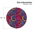 thumbnail image 2 of KLL Drink Coasters Set Round Shape of 4,PU Leather Absorbent Coasters Set Decorative Coffee Cup Coasters Housewarming Gift for Home Decor-Colorful Snake, 2 of 5