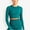 Dark Green, variant on Women's Long Sleeved Seamless Fitness Yoga Top- Small, Dark Green