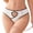 White, variant on Ozmmyan Womens Low Rise Ribbed Cotton Bikini Panties Heart Cutout Bow Detail Breathable Cheeky Underwear