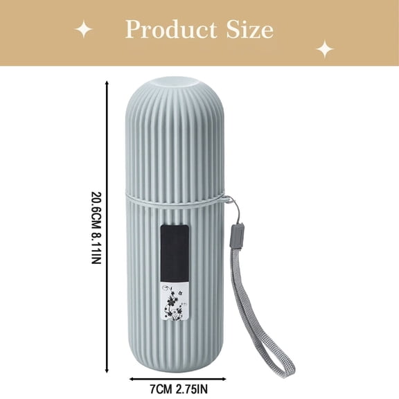 Kitchen Cups Clearance! Portable Toothpaste Toothbrush Holder Case Travel Camping Storage Box Mouthwash Cup Set Toothjar Large Toothpaste Tube Toothware