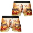 thumbnail image 3 of Happy Thanksgiving Beagle Give Thanks Fall Beanie Scarf Welcome All Over Print Boxer Briefs Underwear for Men Dad Beagles Dog Lover Gifts Idea - 00020, 3 of 6