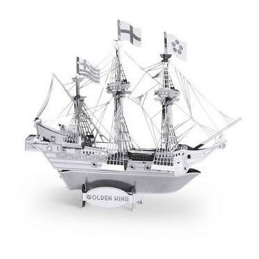 Fascinations Metal Earth 3D Laser Cut Model - Golden Hind Ship