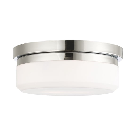 Livex Lighting Stratus 2 Light Polished Chrome Ceiling Mount or Wall Mount
