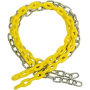 Swing Set Stuff Inc. 5.5 Ft. Coated Trapeze Chain Pair (Yellow)